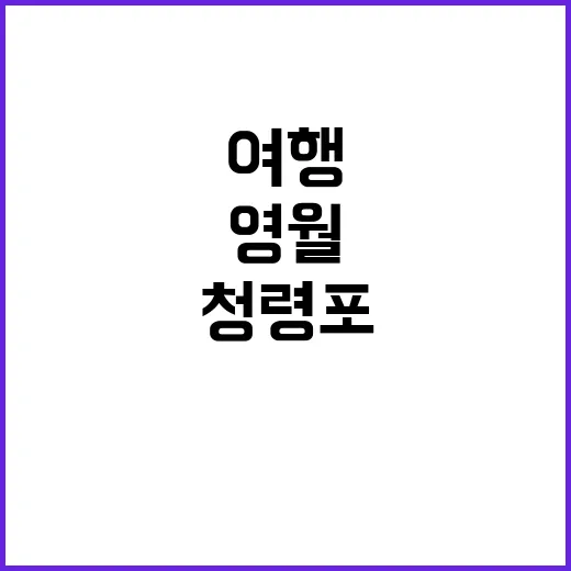 영월 청령포에서 잊지 못할 여행을 만드는 방법