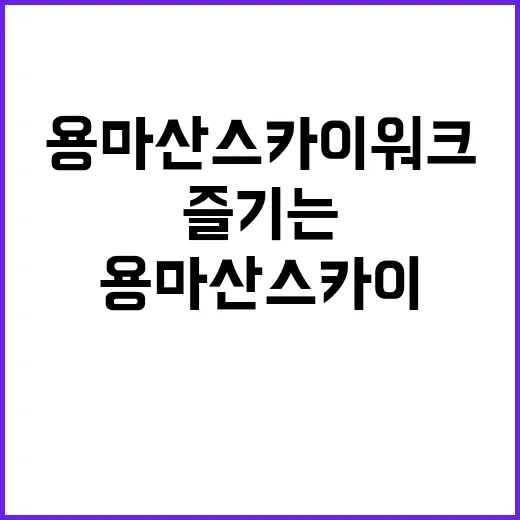 용마산 스카이워크를 최대한 즐기는 방법