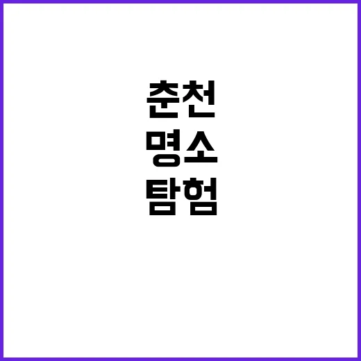 춘천에서 꼭 방문해…