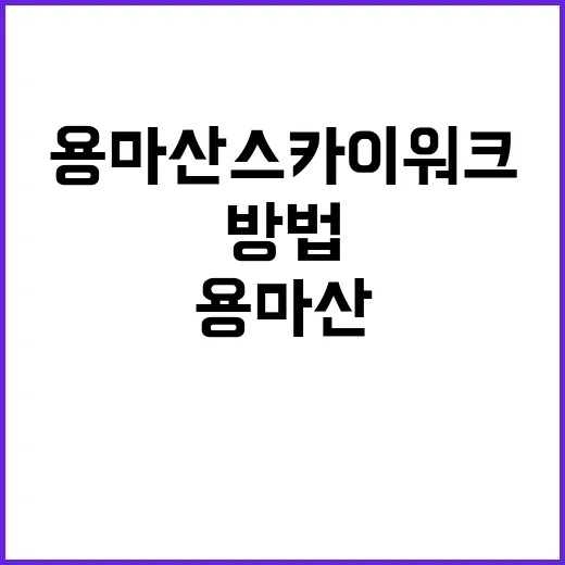 용마산 스카이워크를 만끽하는 방법