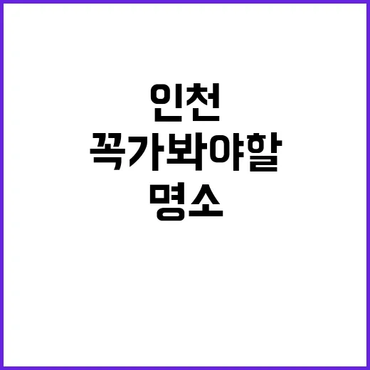 인천에서 꼭 가봐야 할 명소를 즐기는 방법