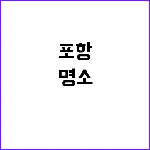 포항에서 꼭 방문해야 할 명소를 알아보는 방법