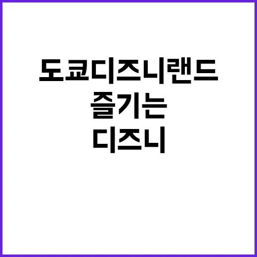 도쿄 디즈니랜드를 …