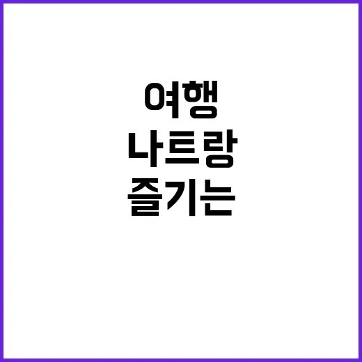나트랑 여행을 완벽…