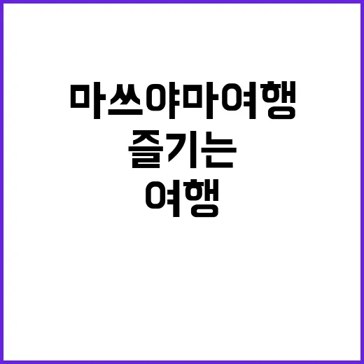 마쓰야마 여행을 즐기는 방법