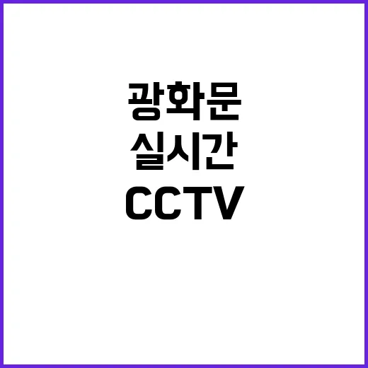 광화문 CCTV 실…