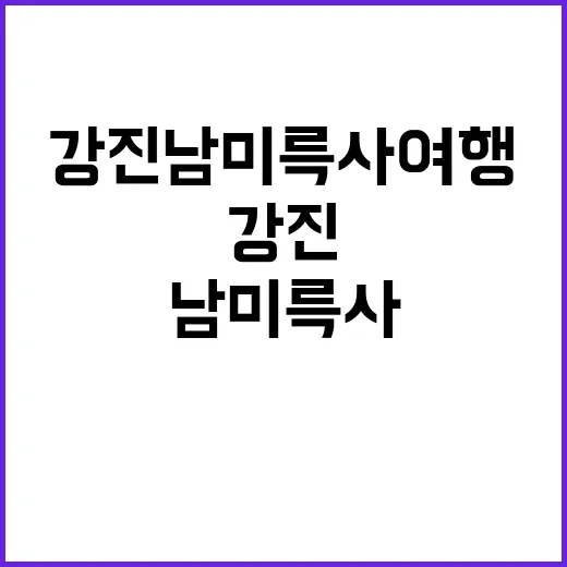 강진 남미륵사 여행을 즐기는 방법