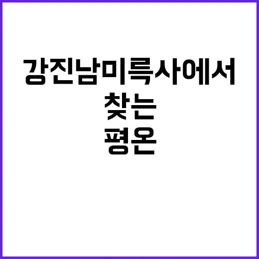 강진 남미륵사에서 …