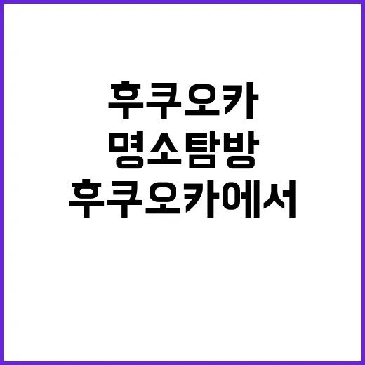 후쿠오카에서 꼭 방…