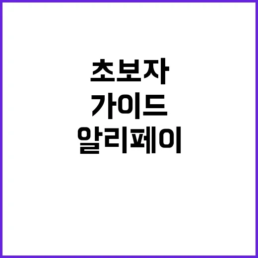 알리페이를 사용하는…
