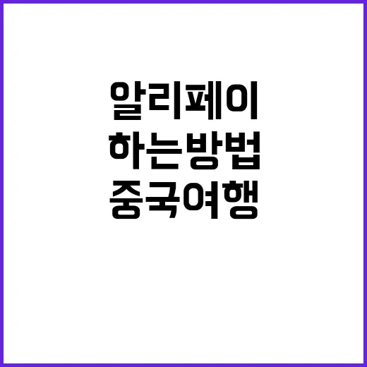 알리페이를 사용하여…