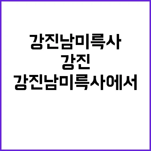 강진 남미륵사에서 마음의 평화를 찾는 방법