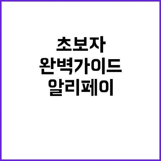 알리페이를 사용하는…