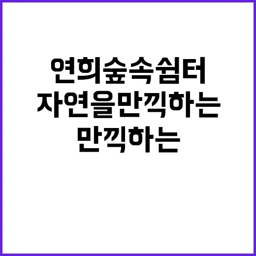연희숲속쉼터에서 자…