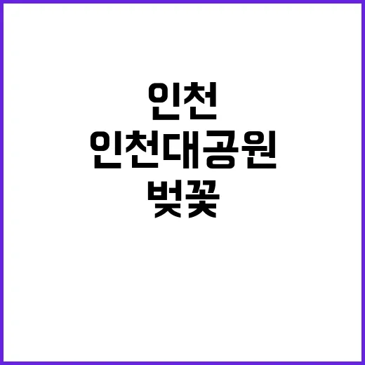인천대공원에서 벚꽃을 만끽하는 방법