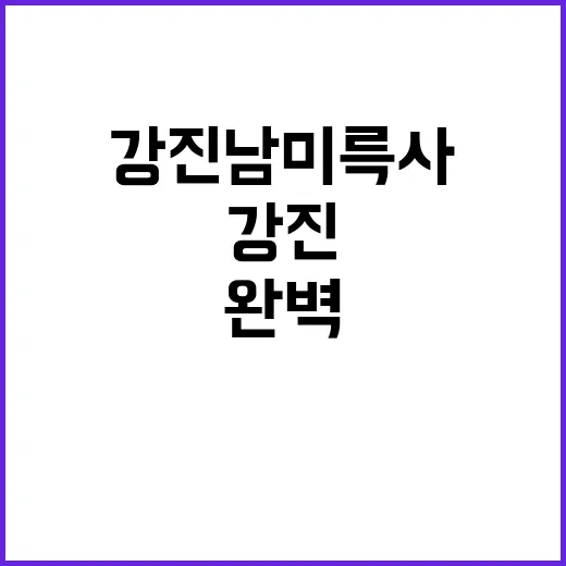 강진 남미륵사를 탐…