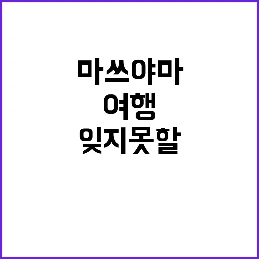 마쓰야마에서 잊지 …