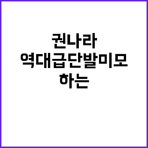 권나라의 역대급 단…