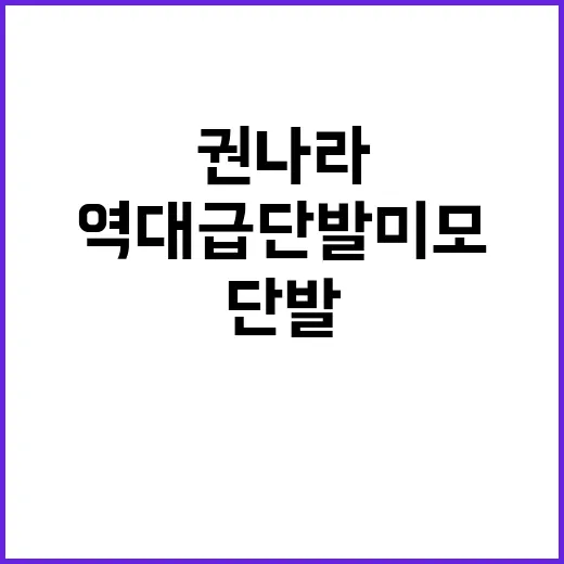 권나라의 역대급 단…