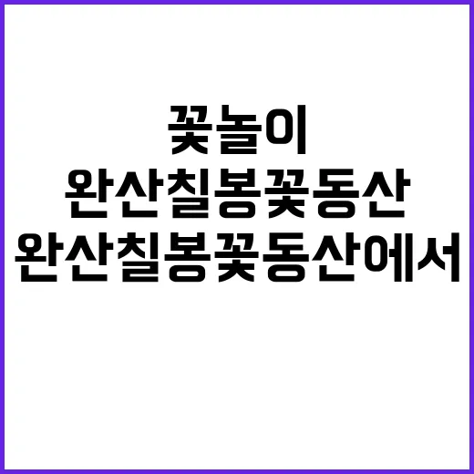 완산칠봉꽃동산에서 …