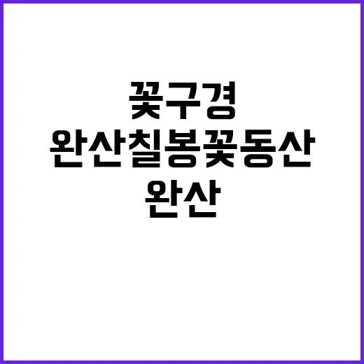 완산칠봉꽃동산에서 …