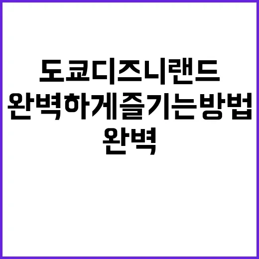 도쿄 디즈니랜드를 …