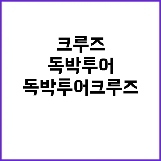 독박투어 크루즈를 즐기는 방법