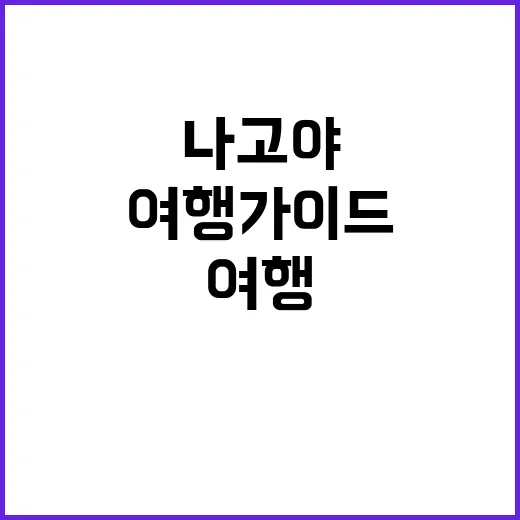 초보자를 위한 나고야 여행 가이드: 꼭 방문해야 할 곳과 꿀팁
