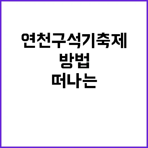 연천 구석기축제를 즐기는 방법: 역사와 자연 속으로 떠나는 여행