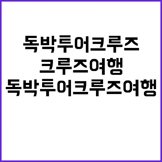 독박투어 크루즈 여…
