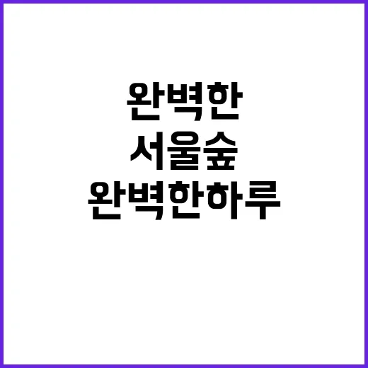 서울숲에서 완벽한 …