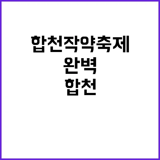 합천 작약축제를 완벽하게 즐기는 방법
