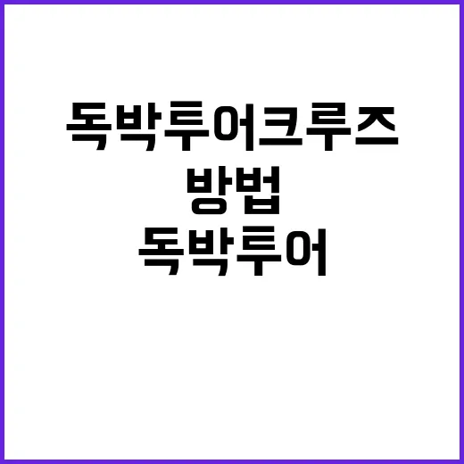 독박투어 크루즈를 …