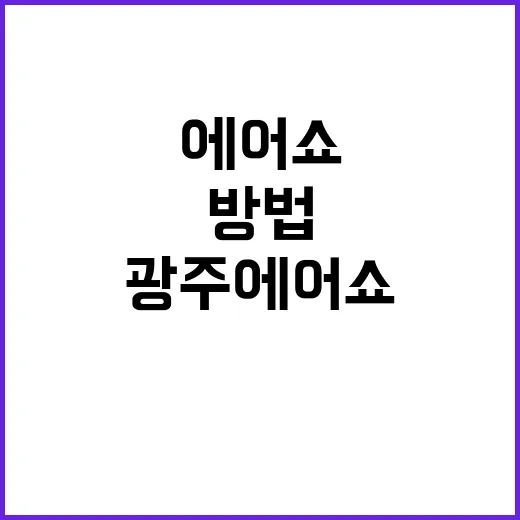 광주 에어쇼를 최대…