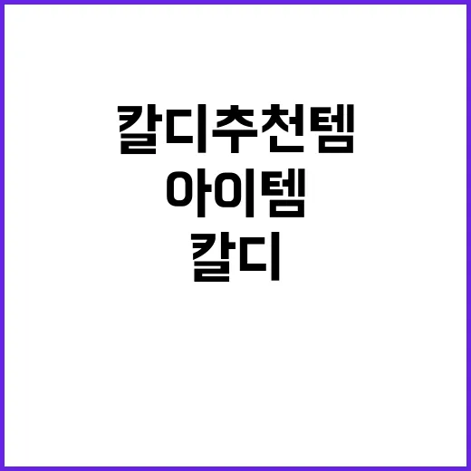 여행자를 위한 칼디 추천템: 놓치면 후회하는 아이템들