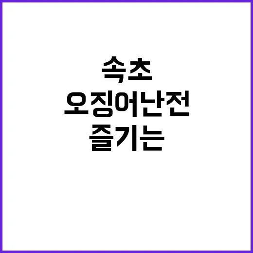 속초 오징어난전에서 최고의 해산물을 즐기는 방법