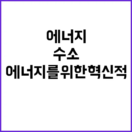 핑크수소: 미래 에…