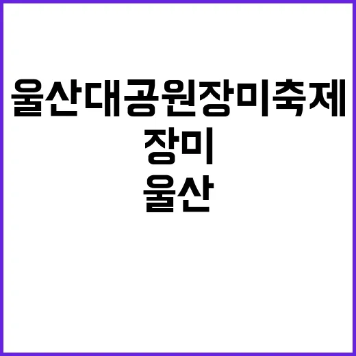 울산대공원 장미축제, 이렇게 즐겨보세요
