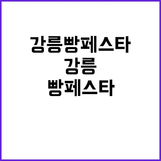 강릉 빵페스타 제대로 즐기는 방법