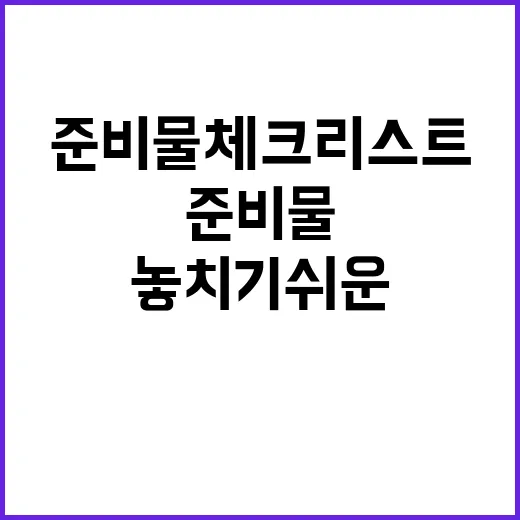 일본여행 준비물 체…