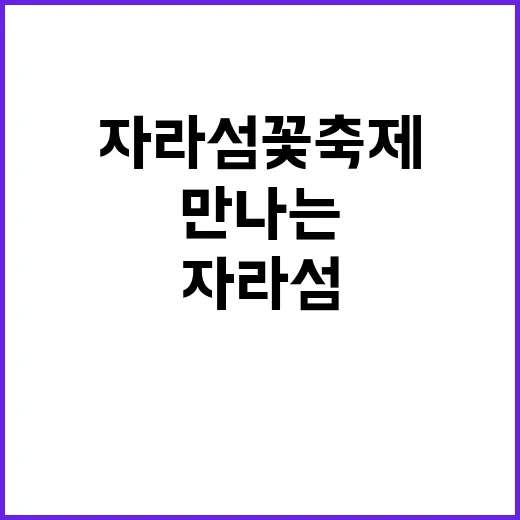 자라섬 꽃축제에서 …