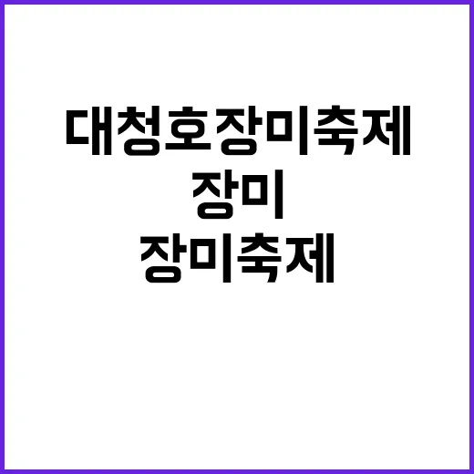 대청호 장미축제, 장미향에 취해보는 방법