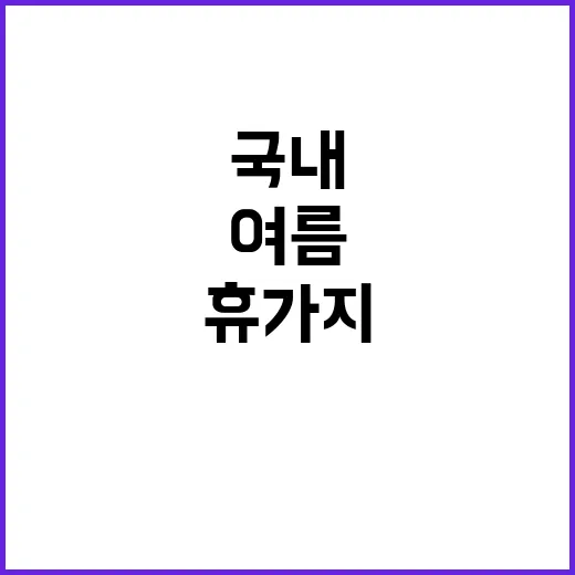 여름을 만끽할 수 …