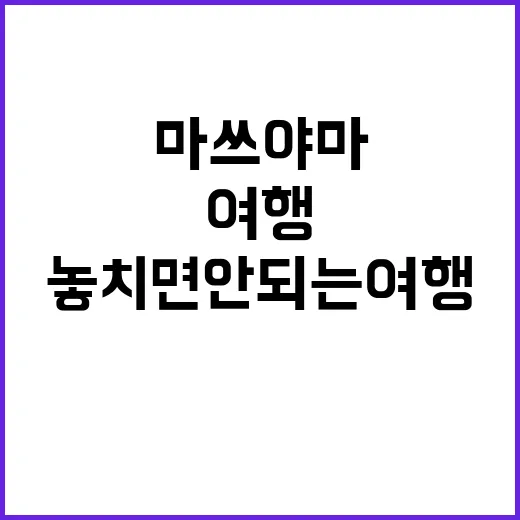 마쓰야마에서 놓치면…