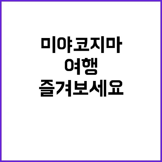 미야코지마 여행, …