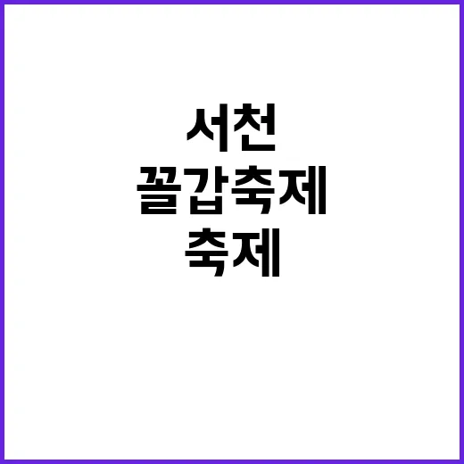 서천 꼴갑축제를 1…