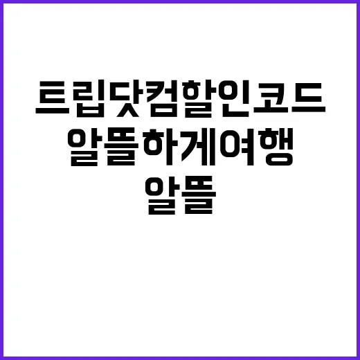 트립닷컴 할인코드로…