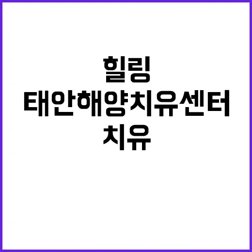태안해양치유센터에서…