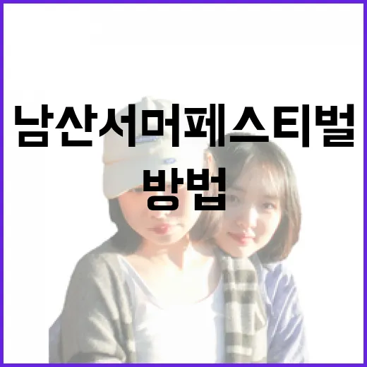 남산 서머 페스티벌을 만끽하는 방법 - 요약