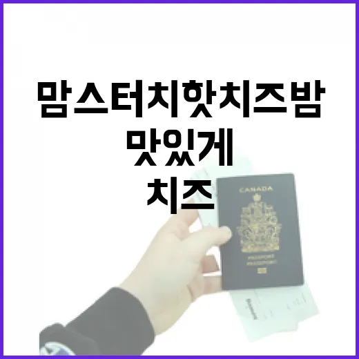 맘스터치 핫치즈밤 맛있게 즐기는 방법 - 요약